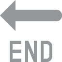 end with leftwards arrow above