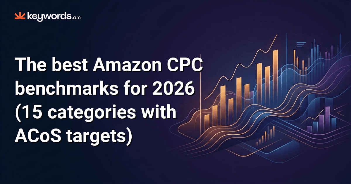 The best Amazon CPC benchmarks for 2026 (15 categories with ACoS targets)