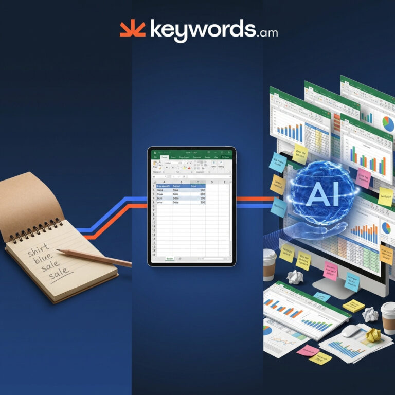 Keywords.am spreadsheets amazon seo evolution from simple notes to spreadsheet chaos