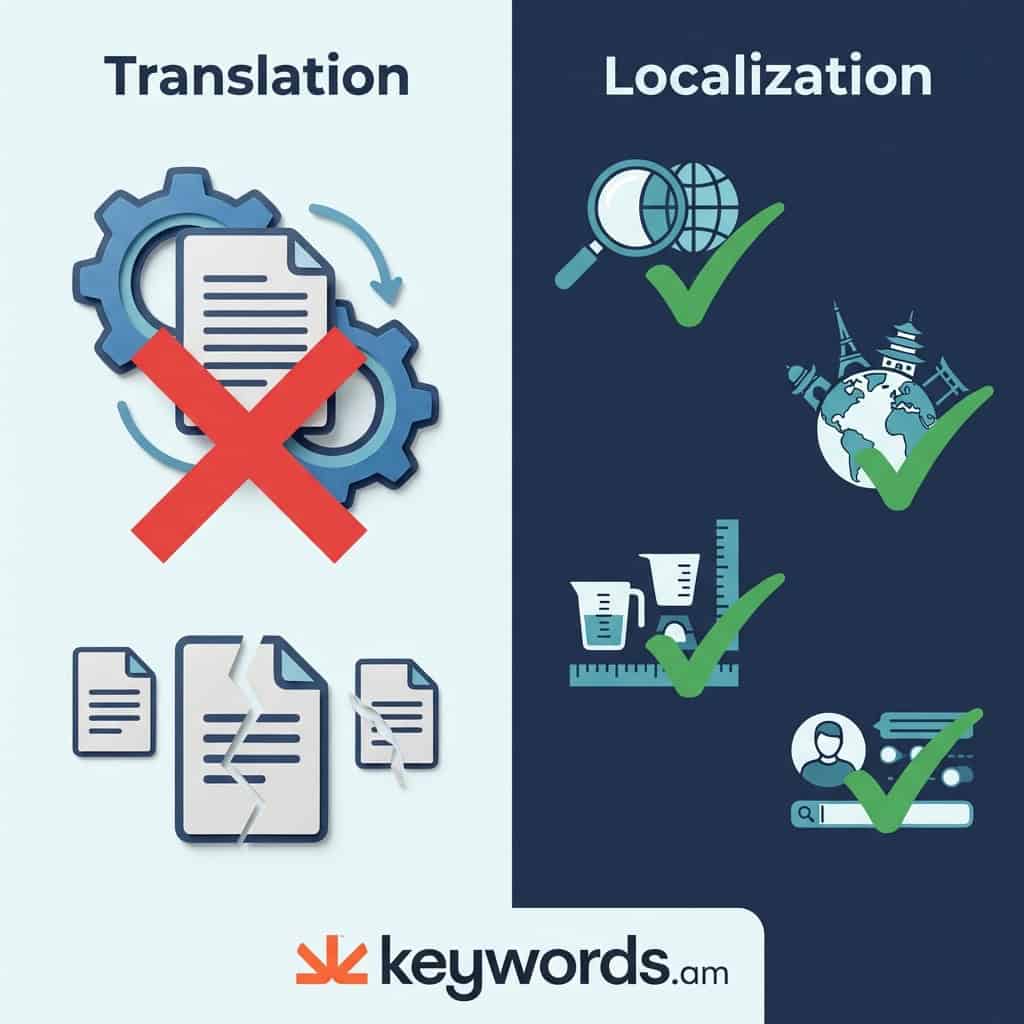 Keywords.am translation vs localization comparison for amazon listing tools international expansion
