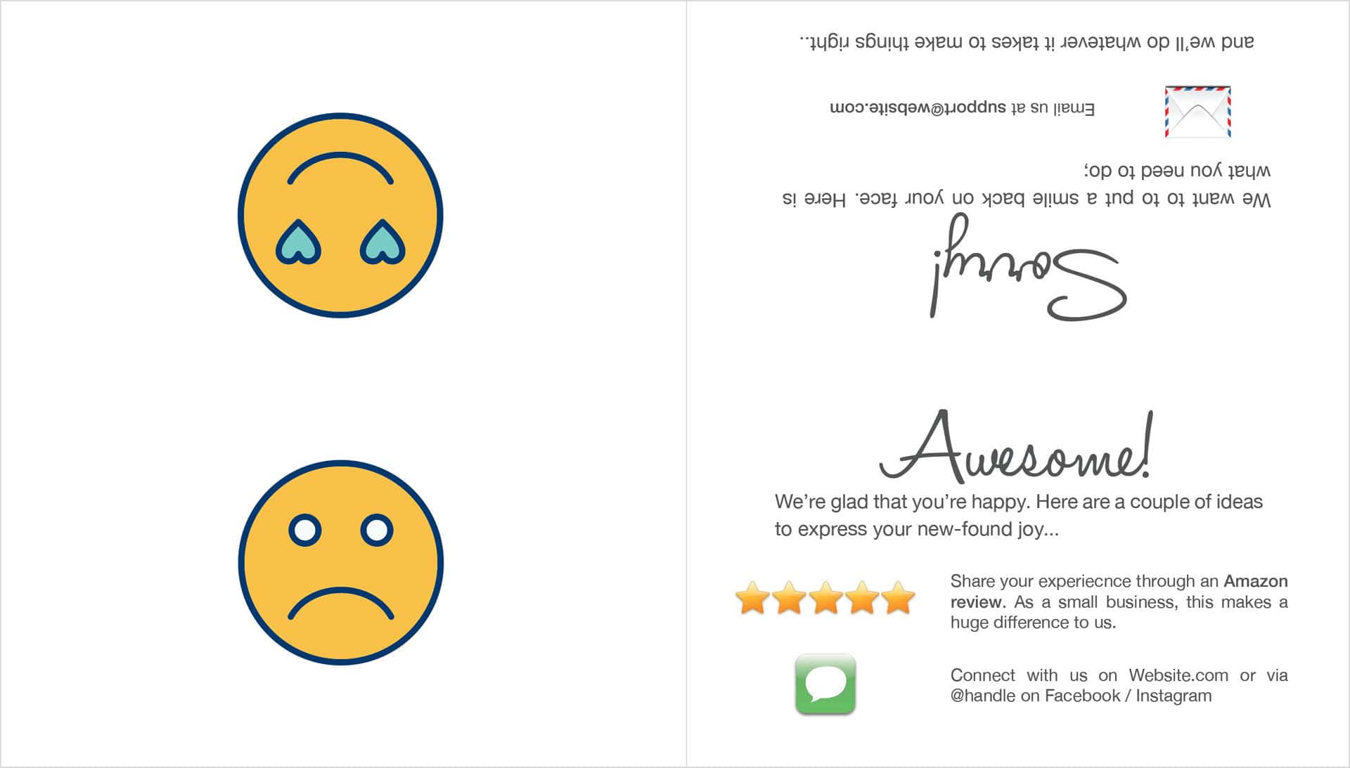 Amazon Customer Review Insert Template