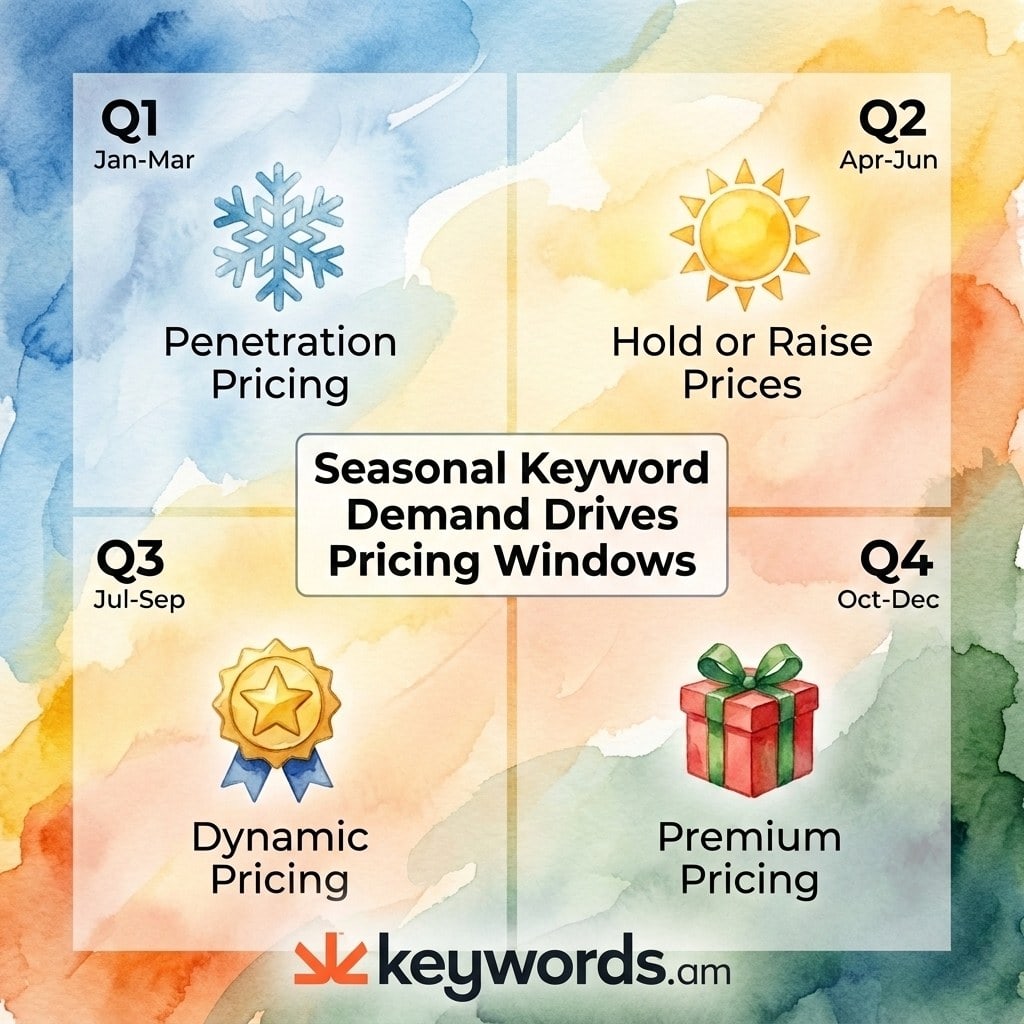 Keywords.am amazon pricing strategy seasonal keyword trends pricing calendar