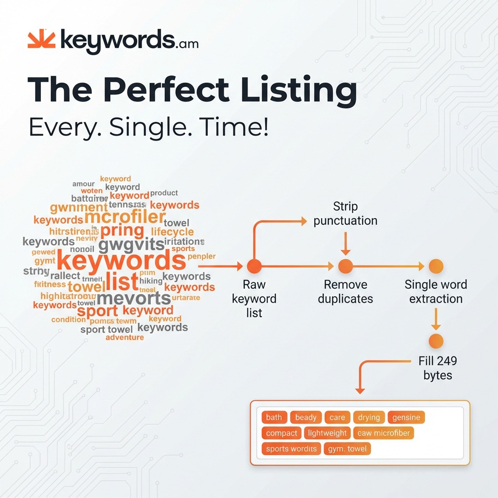 Keywords. Am swiss army knife backend keywords optimization workflow diagram