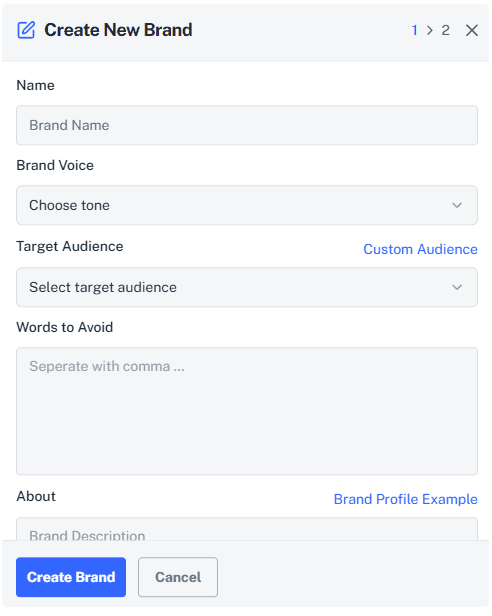 Understanding brands - keywords. Am
